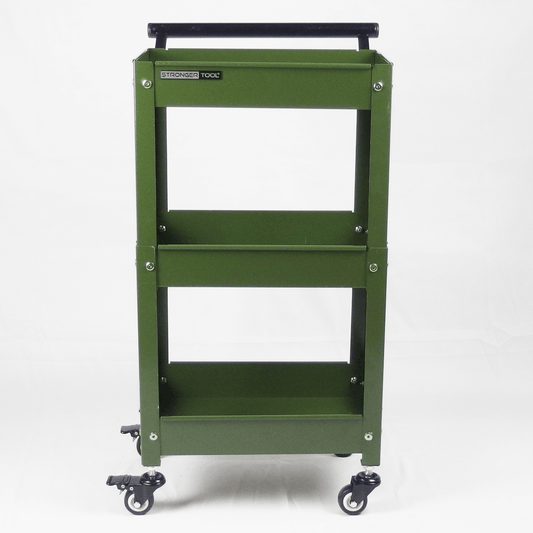 Compact Tool Cart 3-Tier Heavy Duty – Workshop Utility Trolley | Stronger Tool TC3-300
