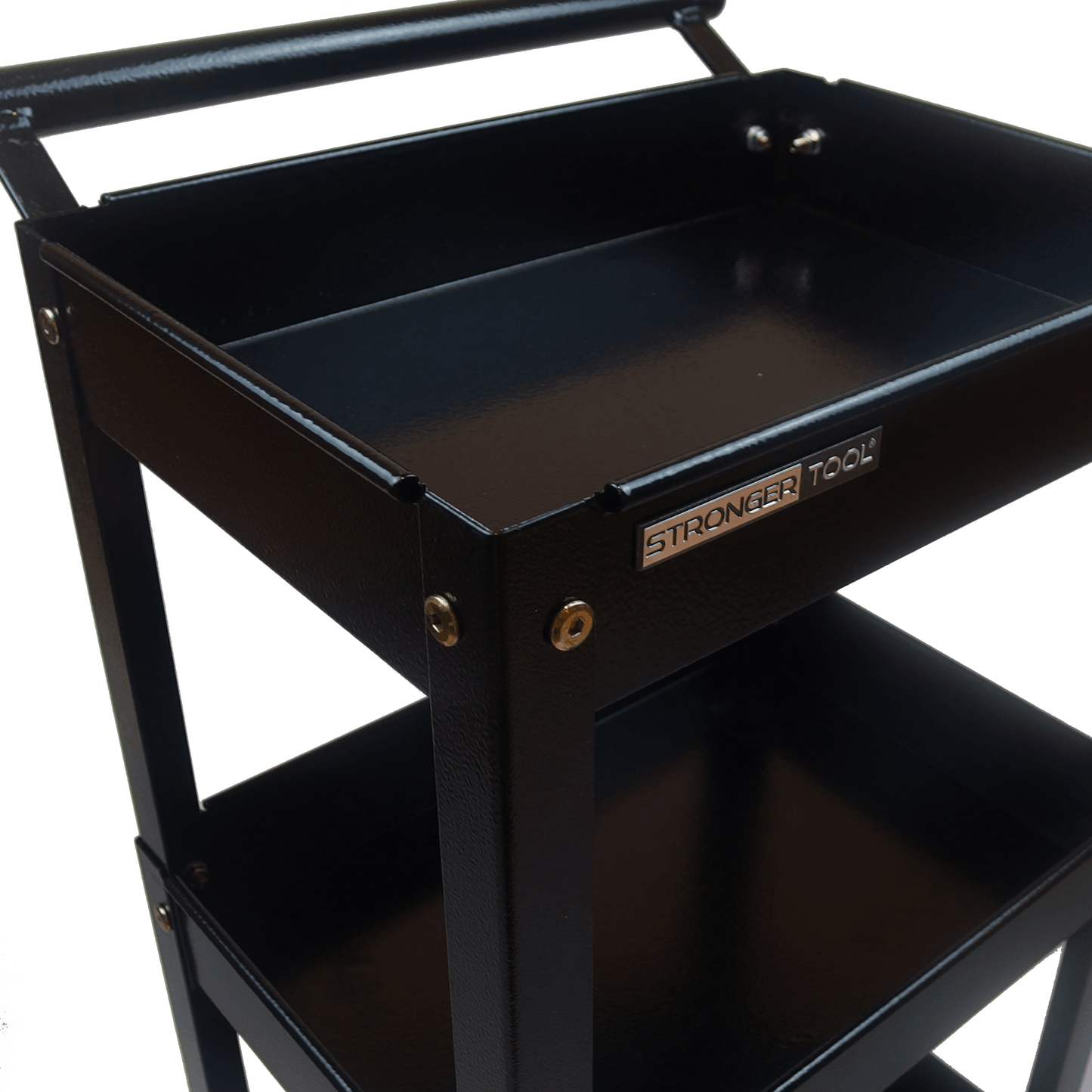 Compact Tool Cart 3-Tier Heavy Duty – Workshop Utility Trolley | Stronger Tool TC3-300