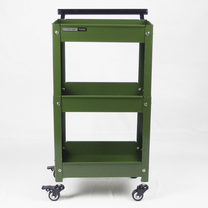 Compact Tool Cart 3-Tier Heavy Duty – Workshop Utility Trolley | Stronger Tool TC3-300