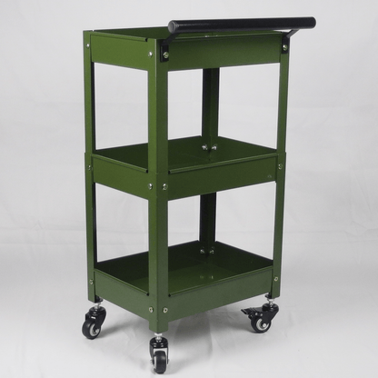 Compact Tool Cart 3-Tier Heavy Duty – Workshop Utility Trolley | Stronger Tool TC3-300