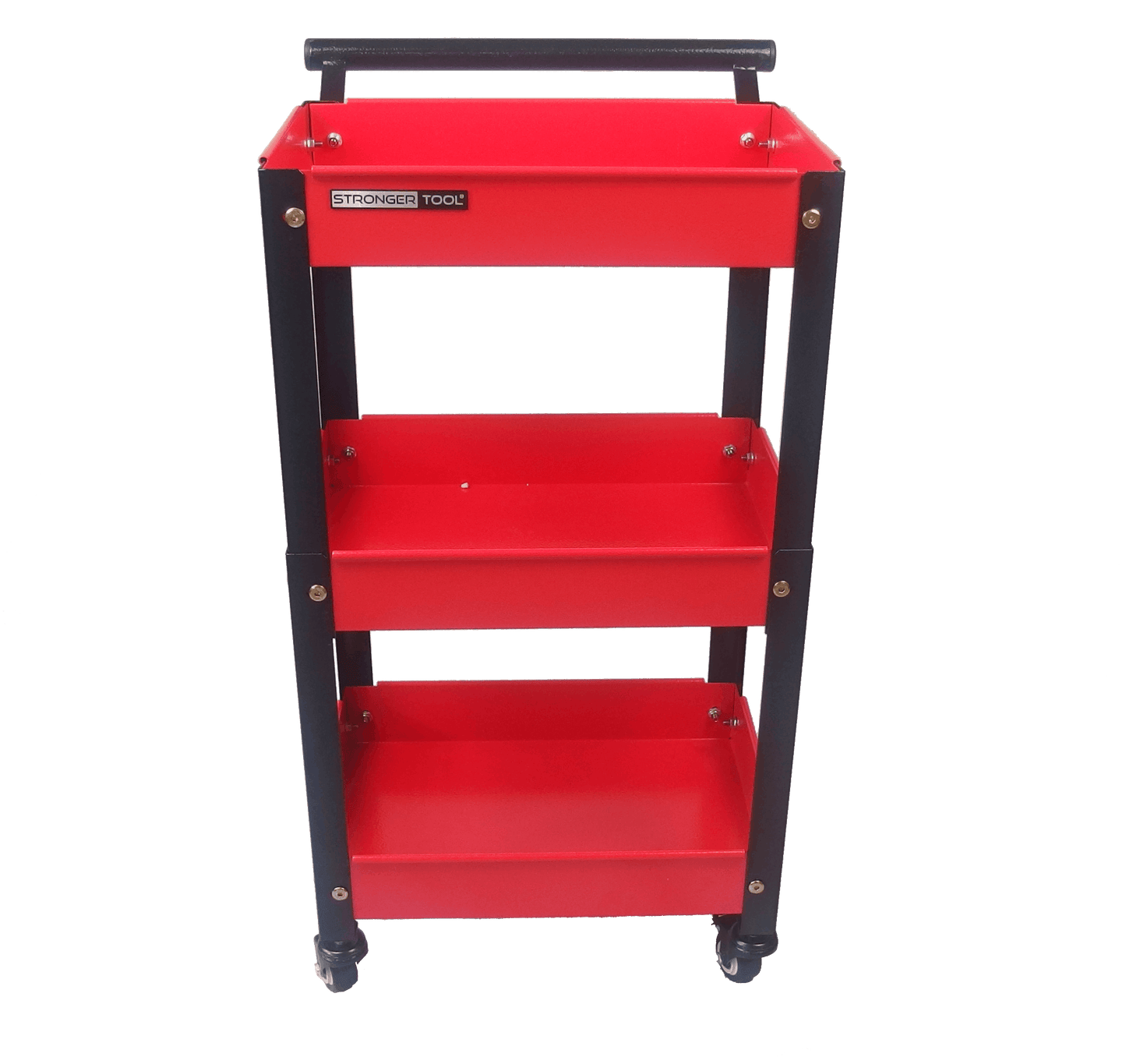 Compact Tool Cart 3-Tier Heavy Duty – Workshop Utility Trolley | Stronger Tool TC3-300