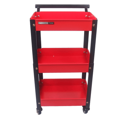 Compact Tool Cart 3-Tier Heavy Duty – Workshop Utility Trolley | Stronger Tool TC3-300